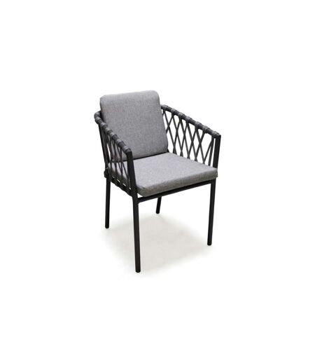 Fauteuil de Jardin Empilable Pilat 76cm Gris Anthracite