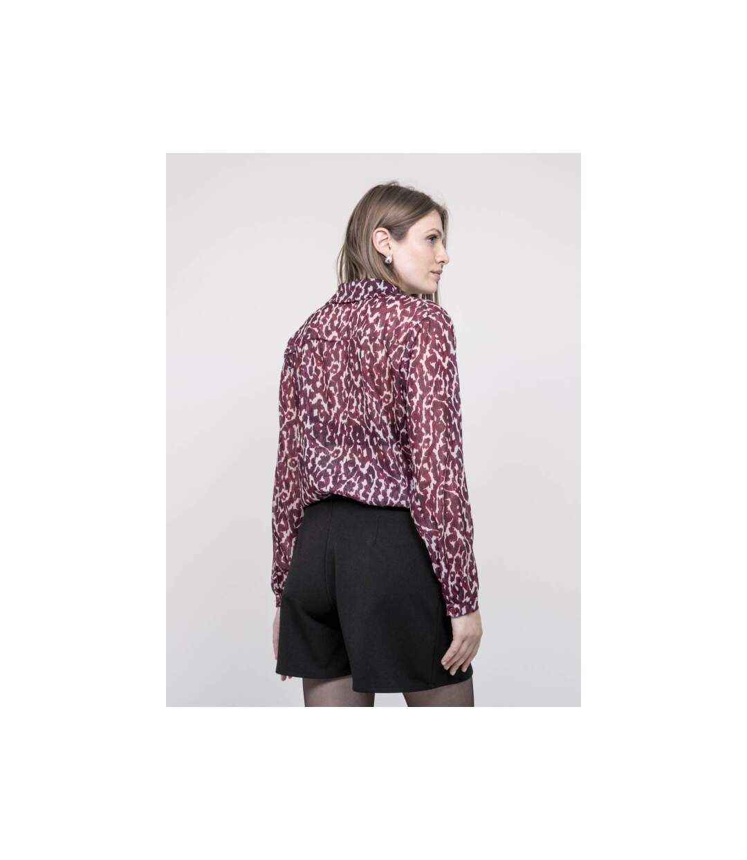 Blouse motif léopard ONESINE - Dona X Lisa-2