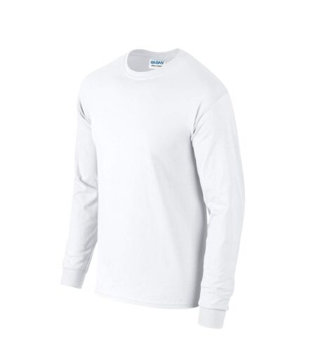 T-shirt Manches Longues Adulte Blanc Gildan