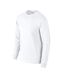 T-shirt Manches Longues Adulte Blanc Gildan-3