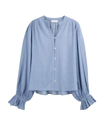 Blouse fluide bleu femme teddy smith swan