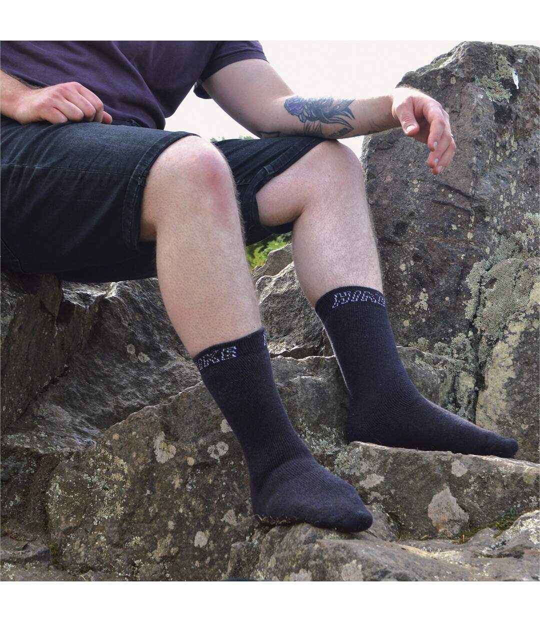 6 Pack Mens Soft Breathable Cotton Hiking Socks for Summer-4