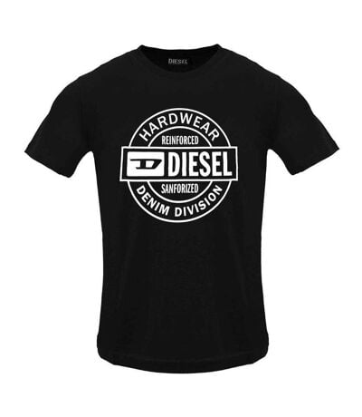 T-shirt Motif/style Logo Dans Cercle Hardware Homme Noir Diesel