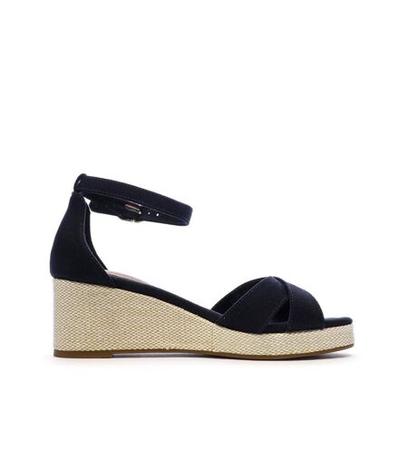 Sandales marine femme tommy hilfiger flag criss-cros