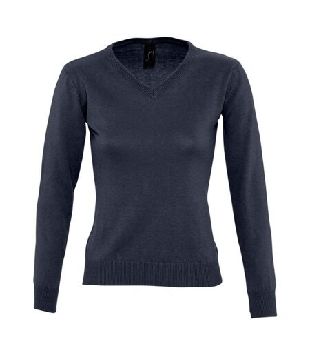 SOLS Womens/Ladies Galaxy V Neck Sweater (Navy) - UTPC401