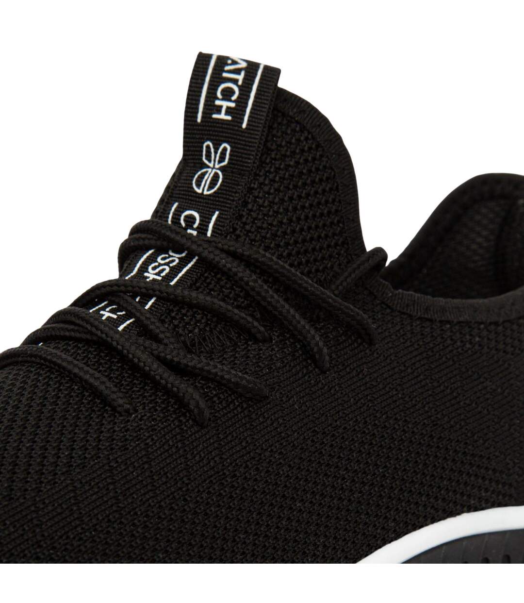 Baskets Rideout Homme Noir Blanc Crosshatch-3