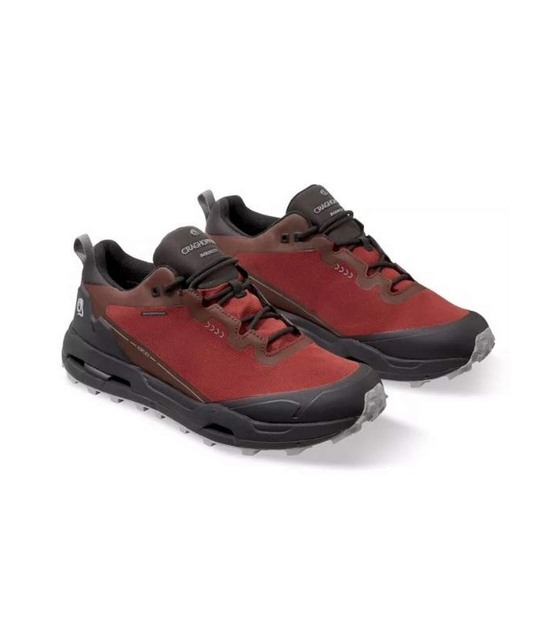 Mens Adflex Shoes Brick Red Black Craghoppers-2