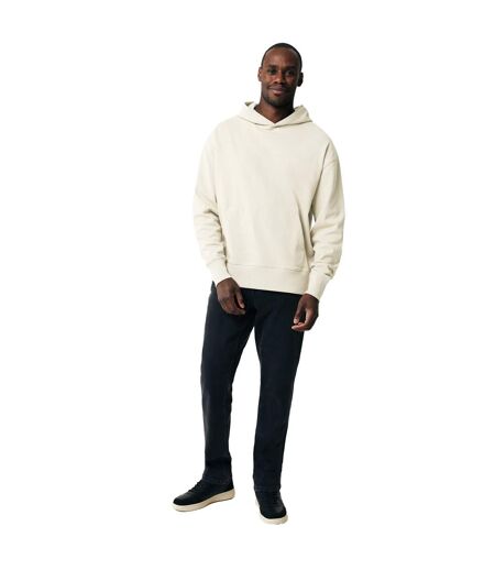 Unisex adult yoho recycled cotton relaxed fit hoodie natural raw Iqoniq