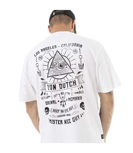 T-shirt homme comfort fit en jersey print poitrine et dos Provid Vondutch