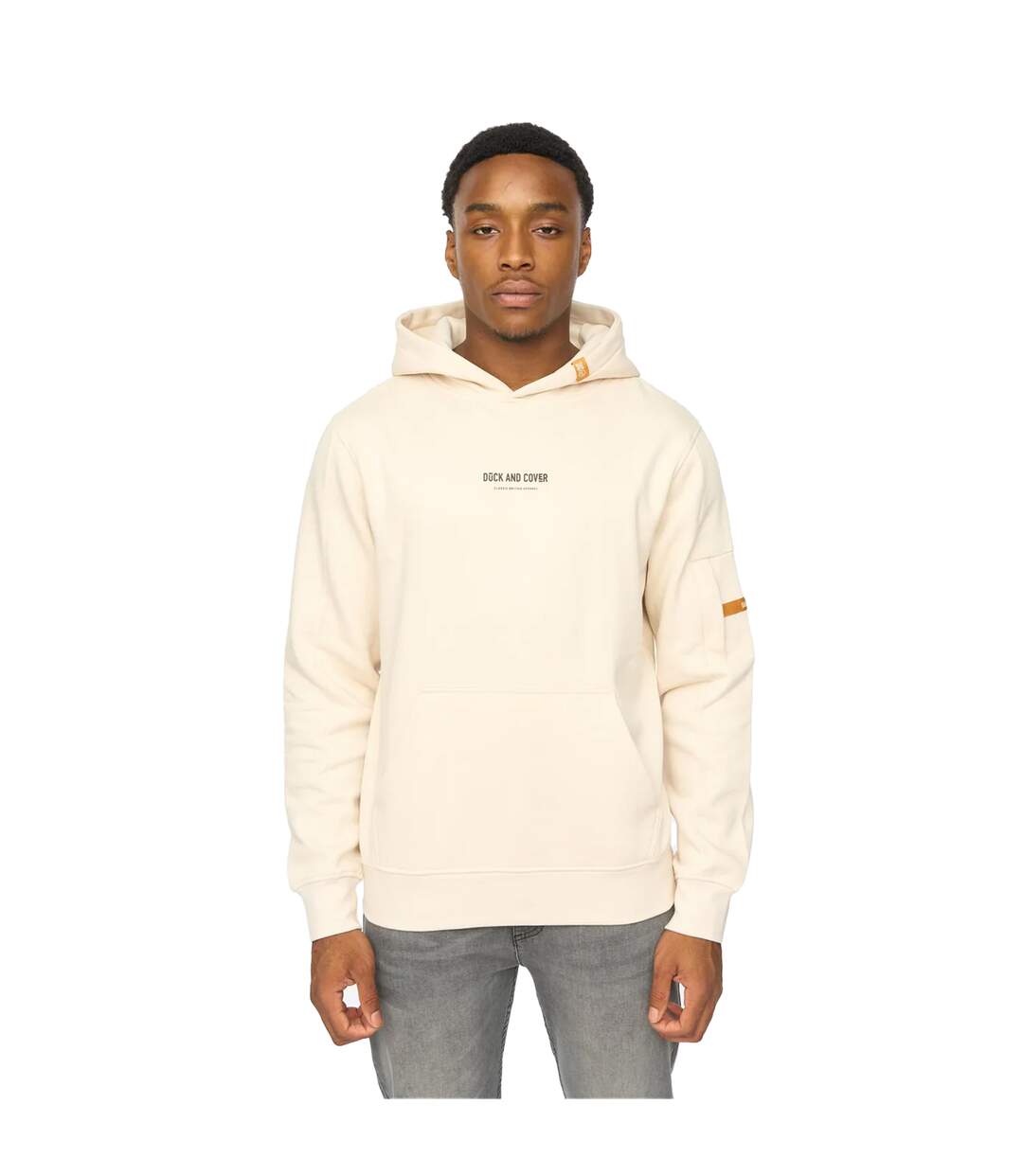 Mens Brammers V2 Hoodie Off White Duck And Cover-2