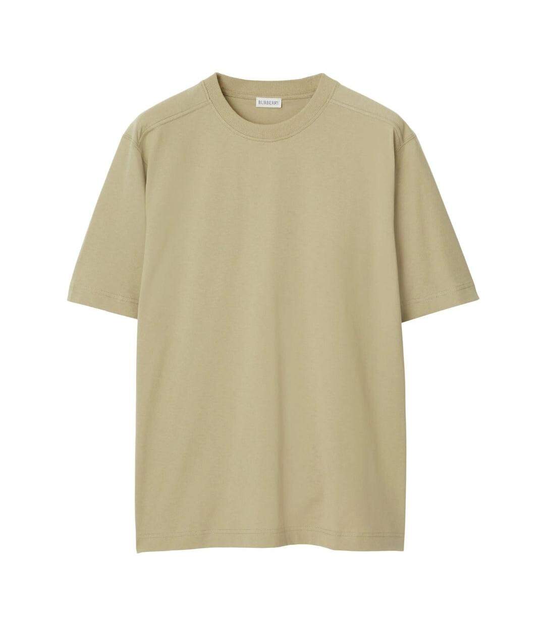 Unisex Adult Crew Neck Oversized T-shirt Natural Beige Burberry-1