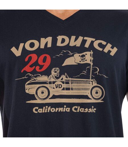 T-shirt homme regular fit col V en jersey Flag Vondutch
