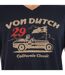 T-shirt homme regular fit col V en jersey Flag Vondutch-2
