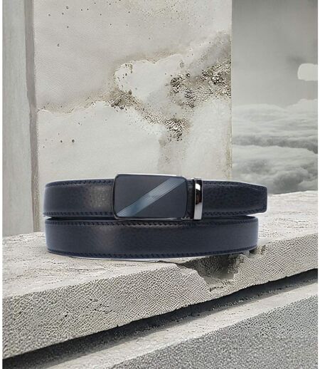 Ceinture en cuir vachette noire pour homme - Ajustable et élégante