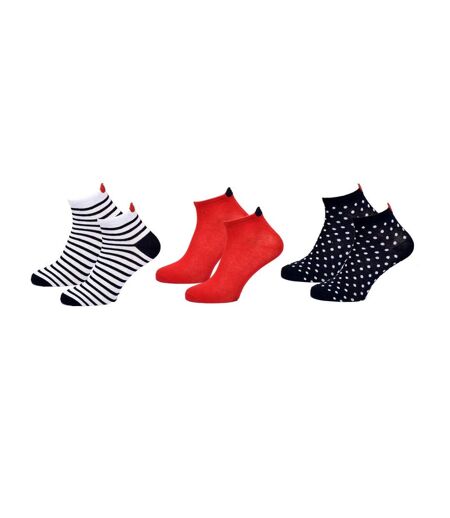 Chaussettes Courtes femme TWINDAY Qualité et Confort-Assortiment modèles photos selon arrivages- - Pack de 6