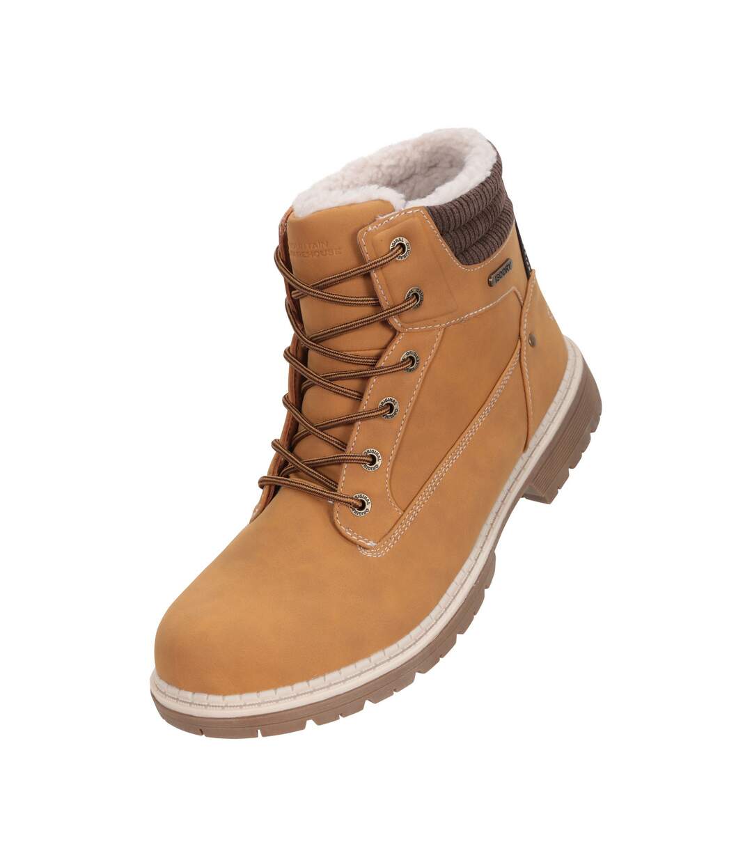 Mens Oslo Thermal Waterproof Walking Boots Light Brown Mountain Warehouse-1