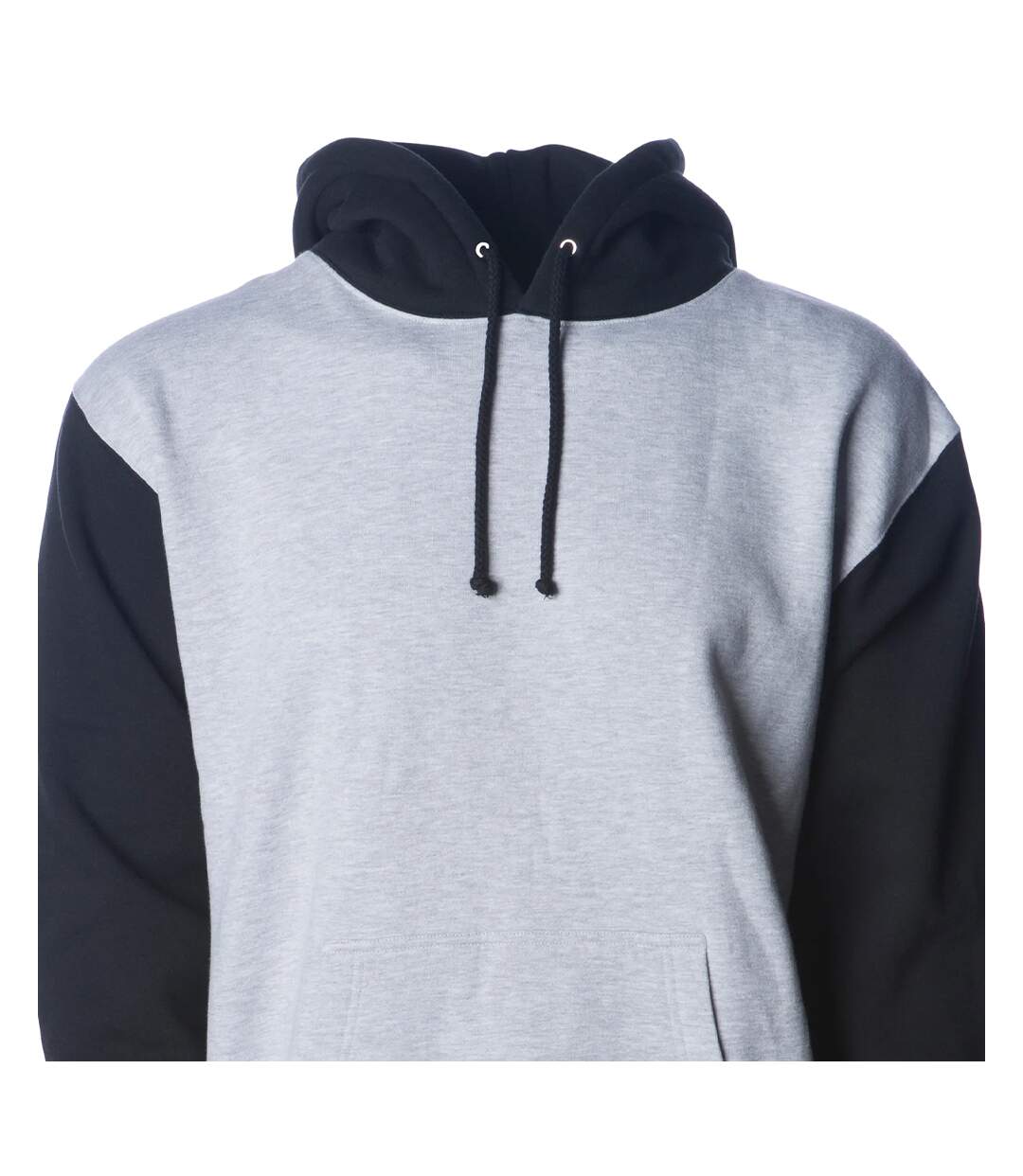 Sweat À Capuche Homme Gris Chiné Noir Independent-2
