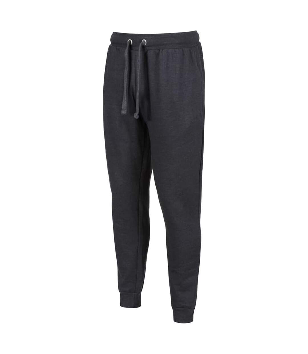 Mens Cuffed Ankle Jogging Bottoms Charcoal Grey Iron Mountain-2