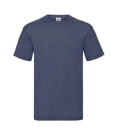 T-shirt valueweight homme bleu marine chiné rétro Fruit of the Loom