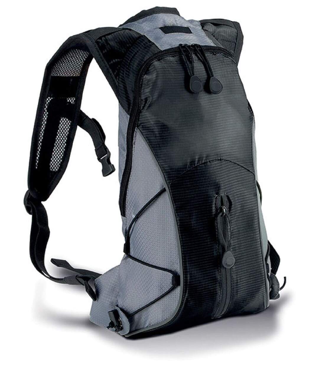 Sac à dos randonnée porte boisson - KI0111 - noir et gris-1