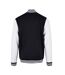 Veste basic college homme noir / blanc Build Your Brand-2