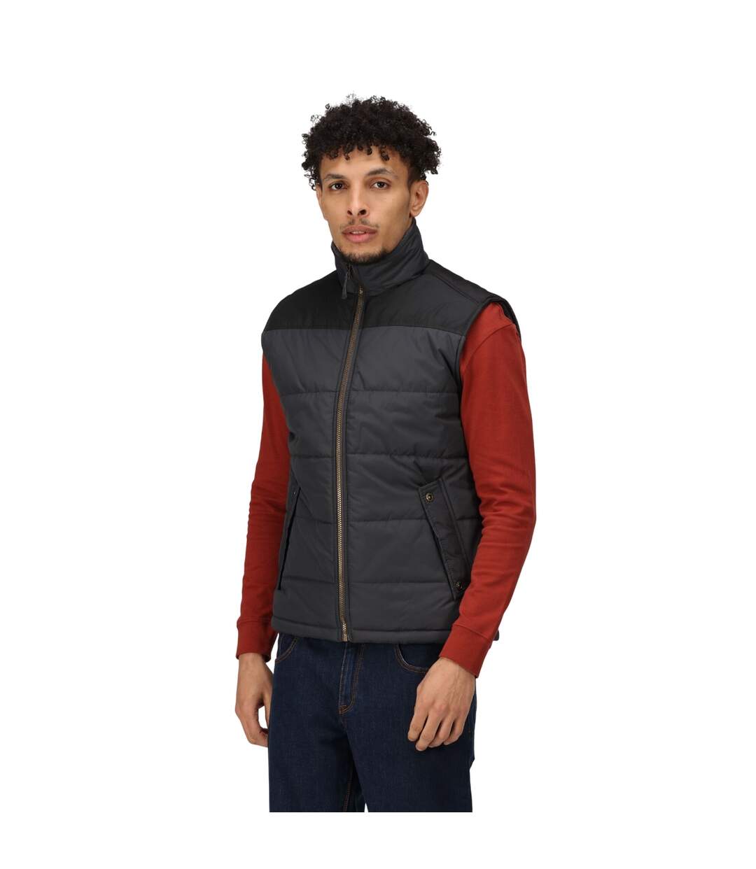 Veste Sans Manches Altoona Homme Gris Phoque Noir Regatta-3