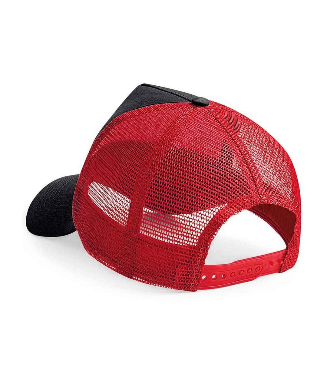Casquette Trucker Adulte Noir Rouge Classique Beechfield-2