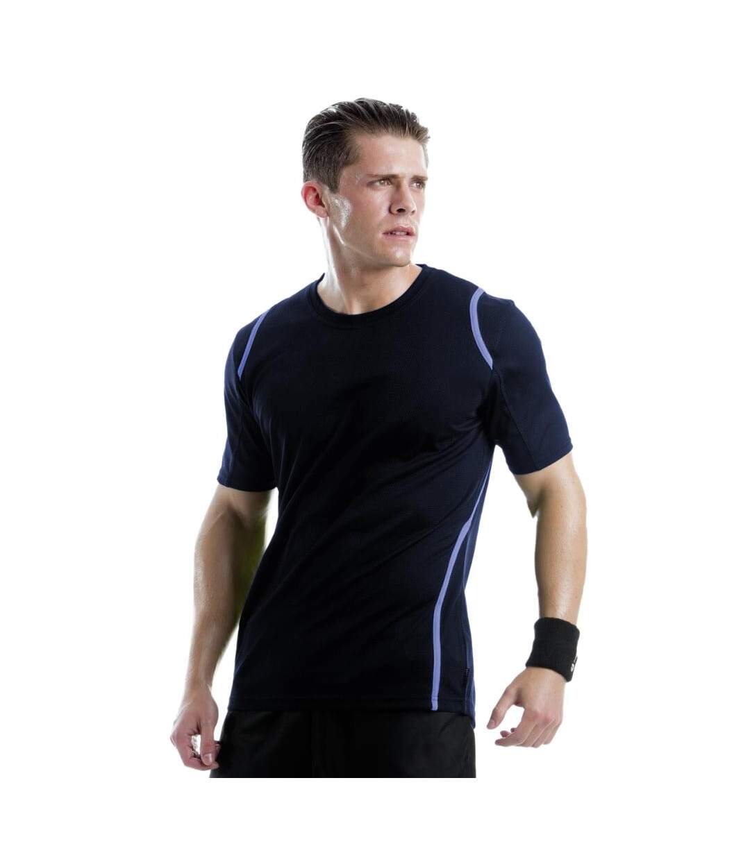 Cooltex T-shirt Homme Bleu Marine Bleu Clair GAMEGEAR-3
