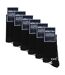 6 Pack Mens Bamboo Crew Grip Socks | Reinforced Heel & Toe Soft Non Slip Socks-2