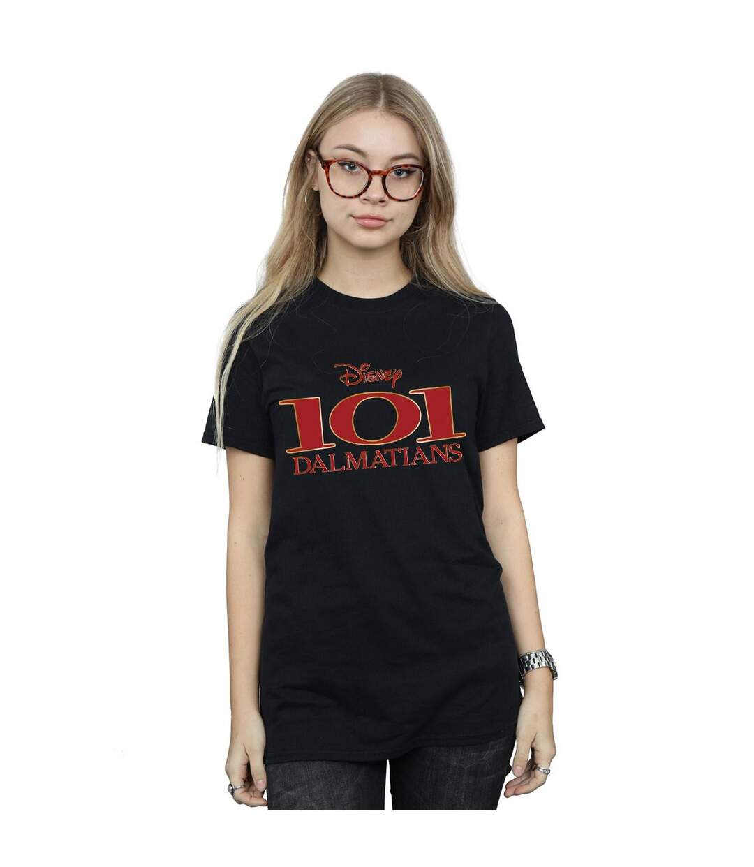 Disney - T-shirt DALMATIANS LOGO - Femme (Noir) - UTBI17638-2