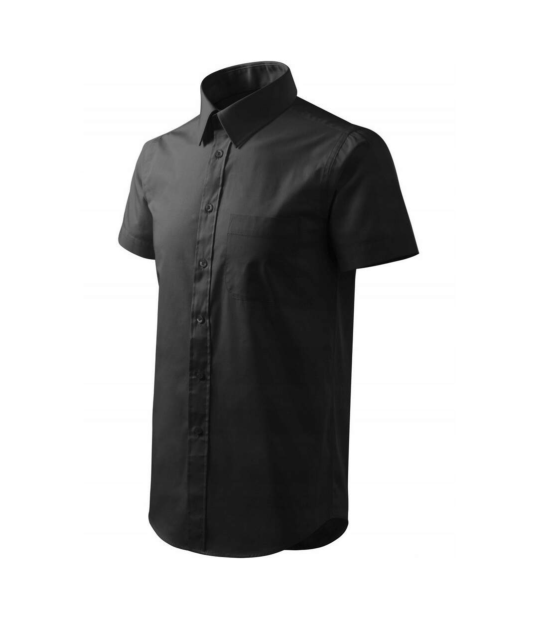 Chemise Motif/style Uni Chic Homme Noir Malfini-3