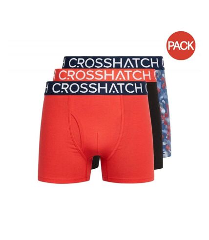 Pack of 3  Mens payso boxer shorts  red Crosshatch