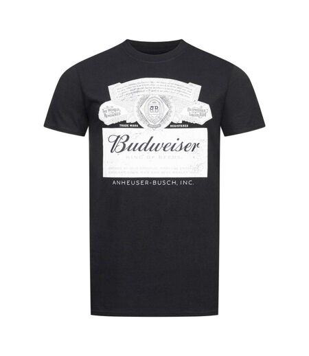 T-Shirt noir homme budweiser  label