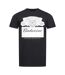 T-Shirt noir homme budweiser  label-1