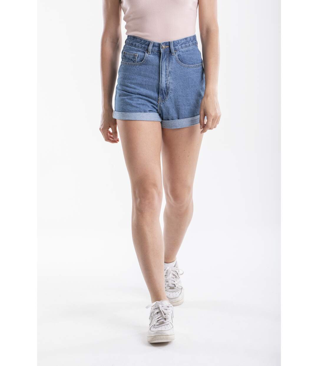 Short en jeans coupe mom FRANY DENIM 'Rica Lewis'