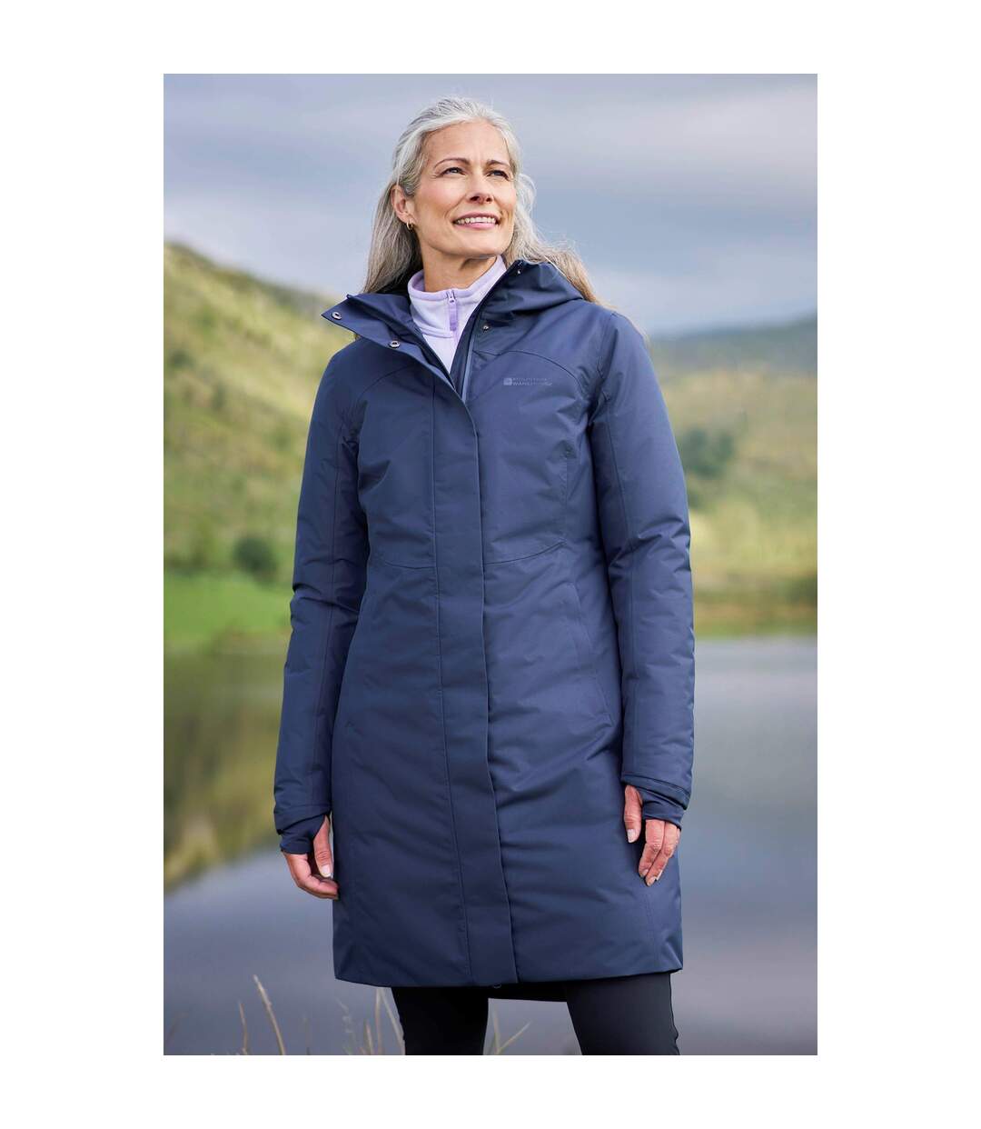 Veste hybride polar femme bleu Mountain Warehouse-1