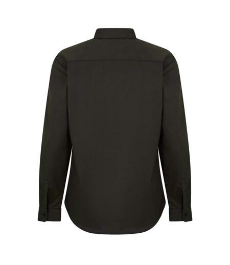 Mens Logo Long-sleeved Overshirt Khaki Capo