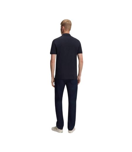 Mens Passenger Box Logo Polo Shirt Dark Blue Boss