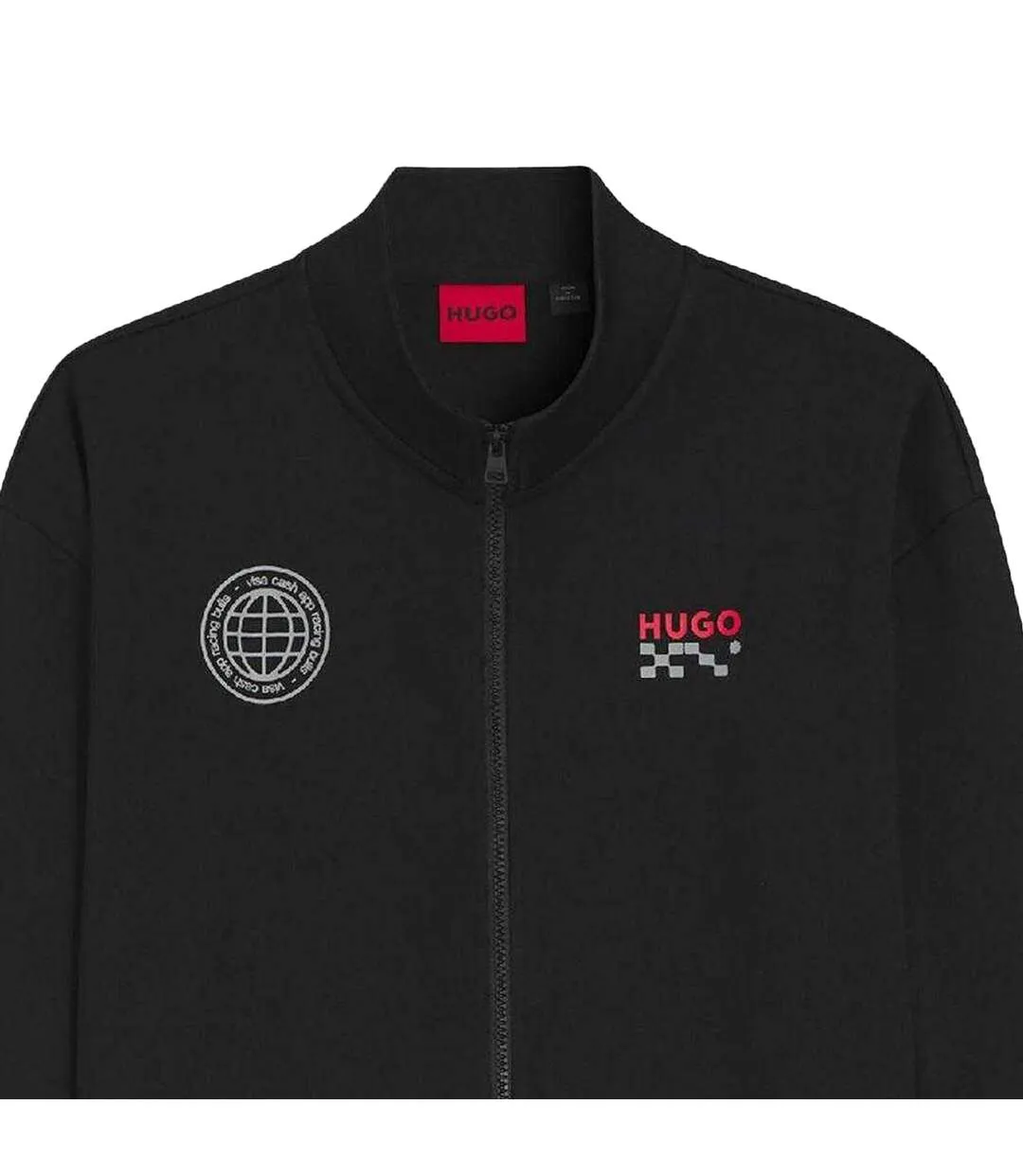 Mens Vcarb Track Jacket Black Hugo-3
