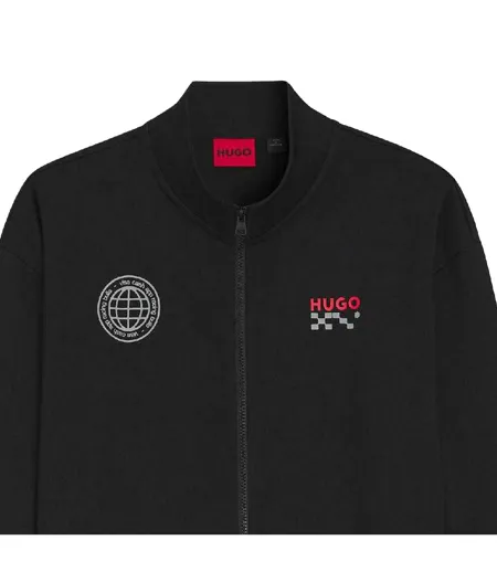 Mens Vcarb Track Jacket Black Hugo