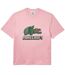 T-shirt minecraft adulte rose Lacoste-1