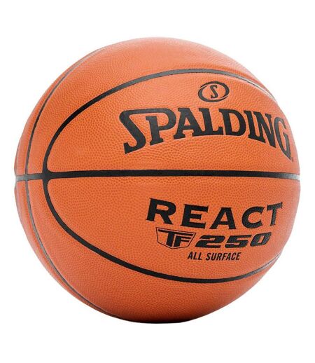 Ballon De Basket React Tf Taille 7 Marron Spalding