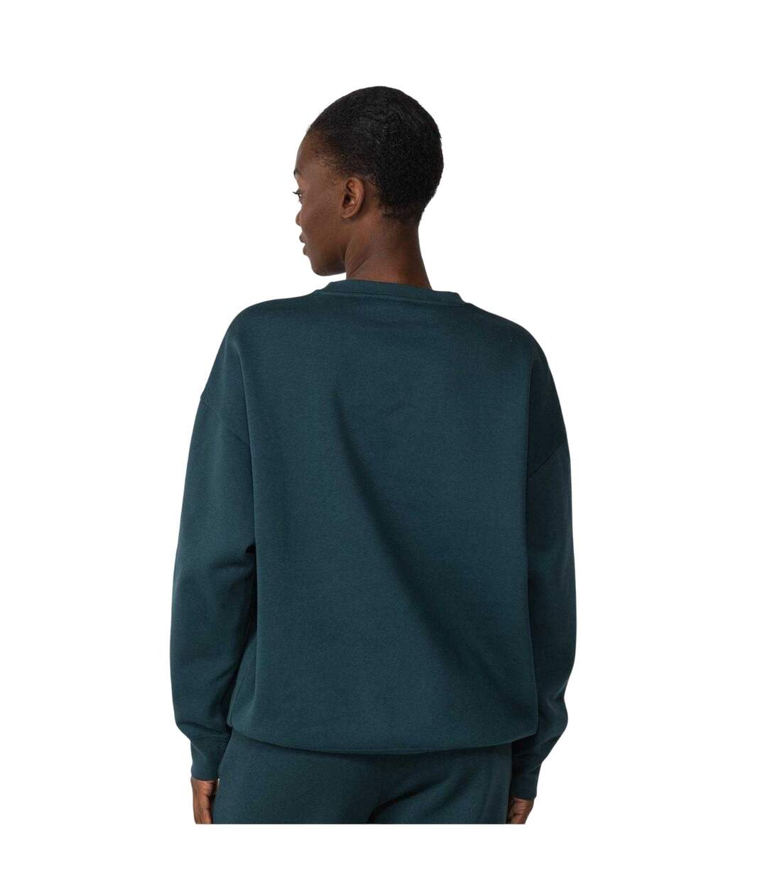 Womens/ladies Oversized Sweatshirt Green Puma-3