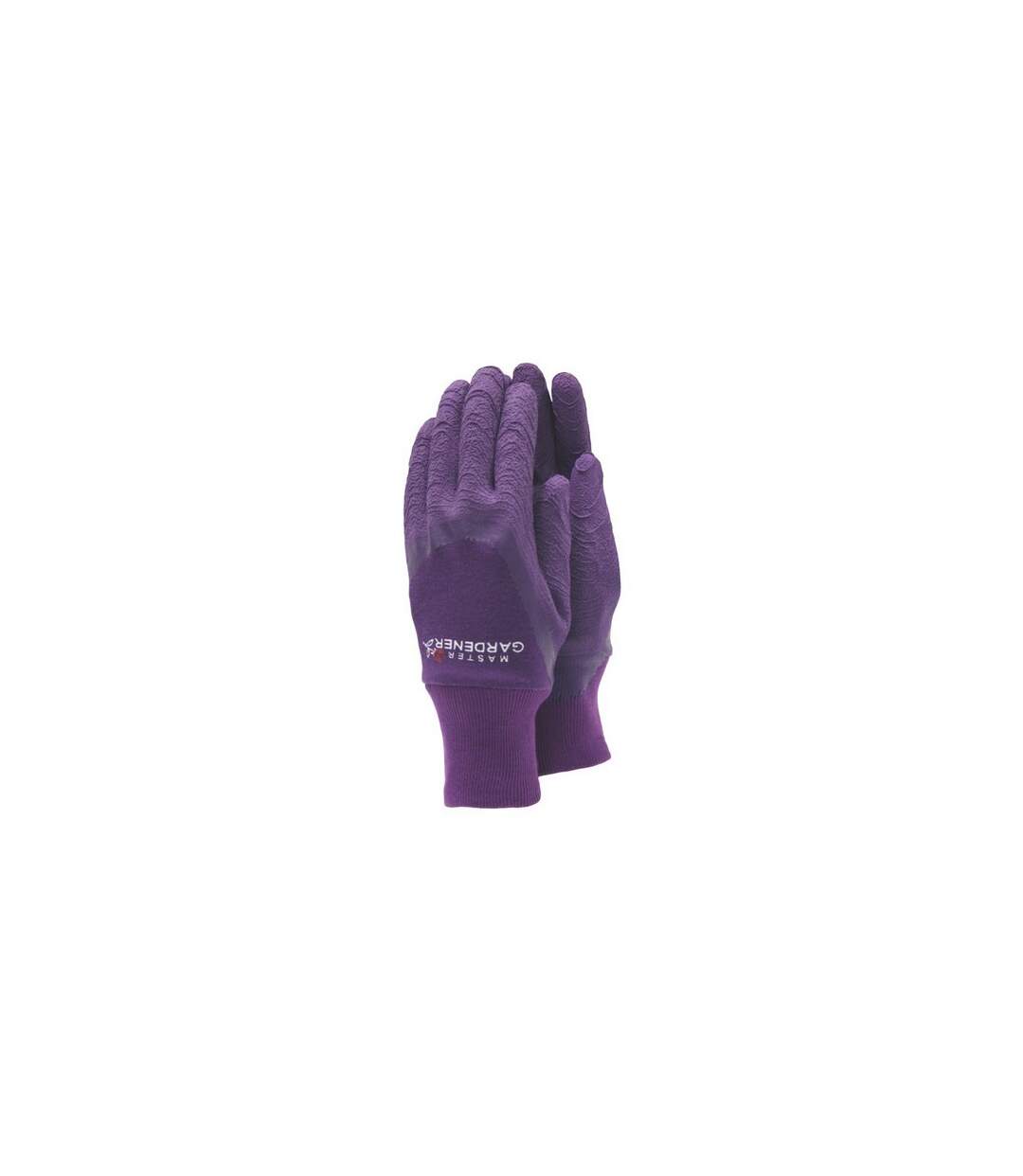 Unisex adult master gardener gloves s aubergine Town & Country-1