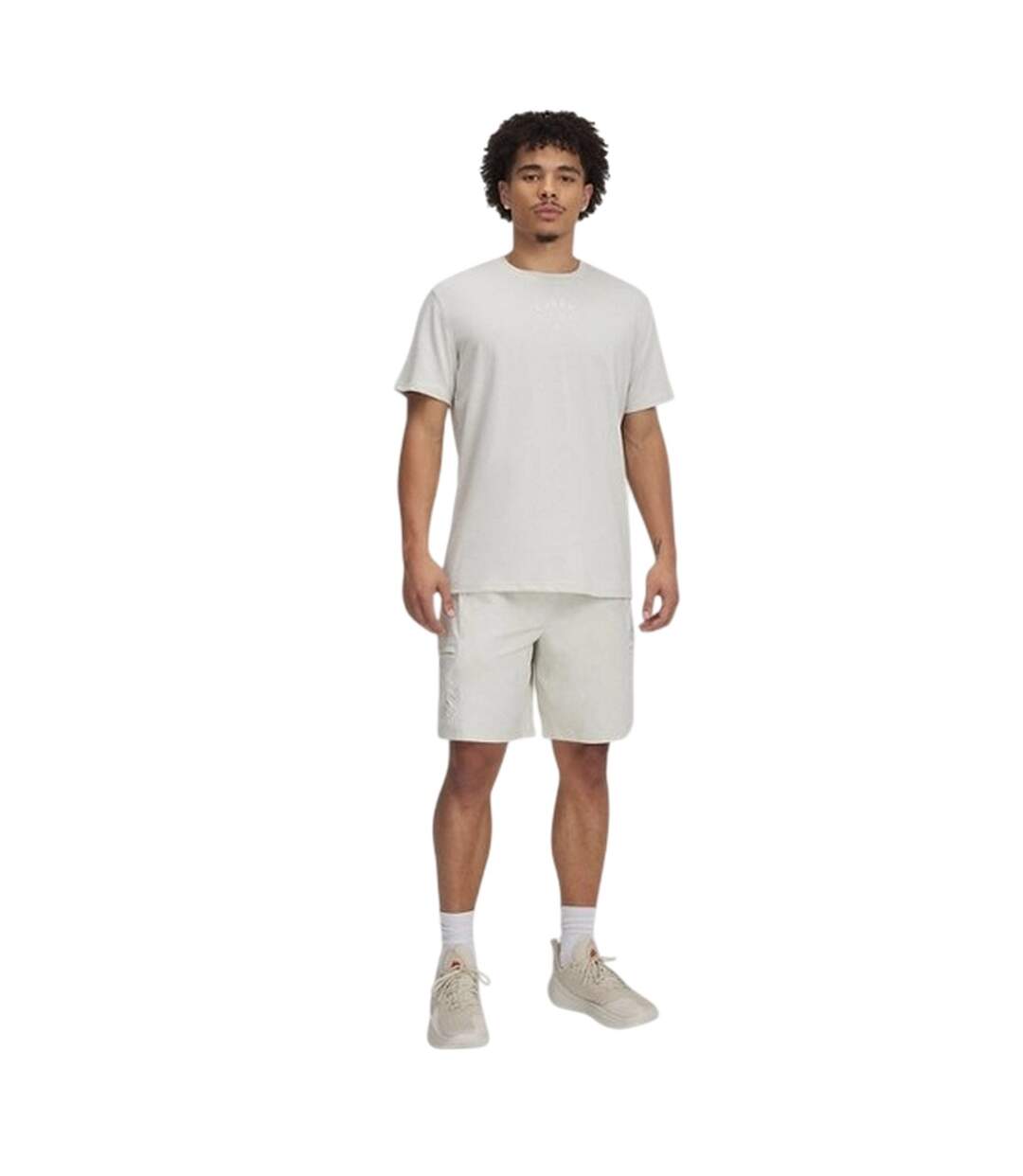 T-shirt Motif/style Logo Curry Homme Blanc Under Armour-1