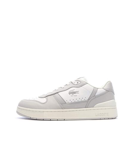 Baskets gris/blanc homme lacoste t-clip set 224