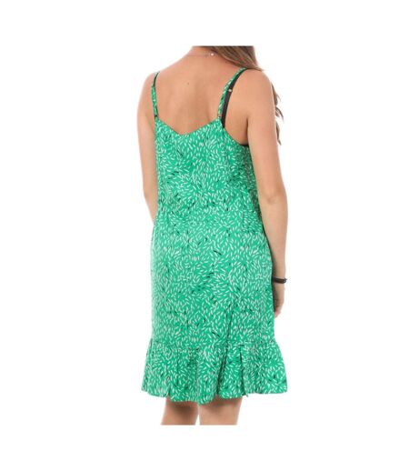 Robe Verte/Blanche Femme Vero Moda Easy Singlet - M