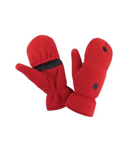 Result Unisex Adult Fingerless Gloves (Red) - UTPC6464