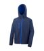 Core Mens Lite Hooded Softshell Jacket Navy Royal Result-2