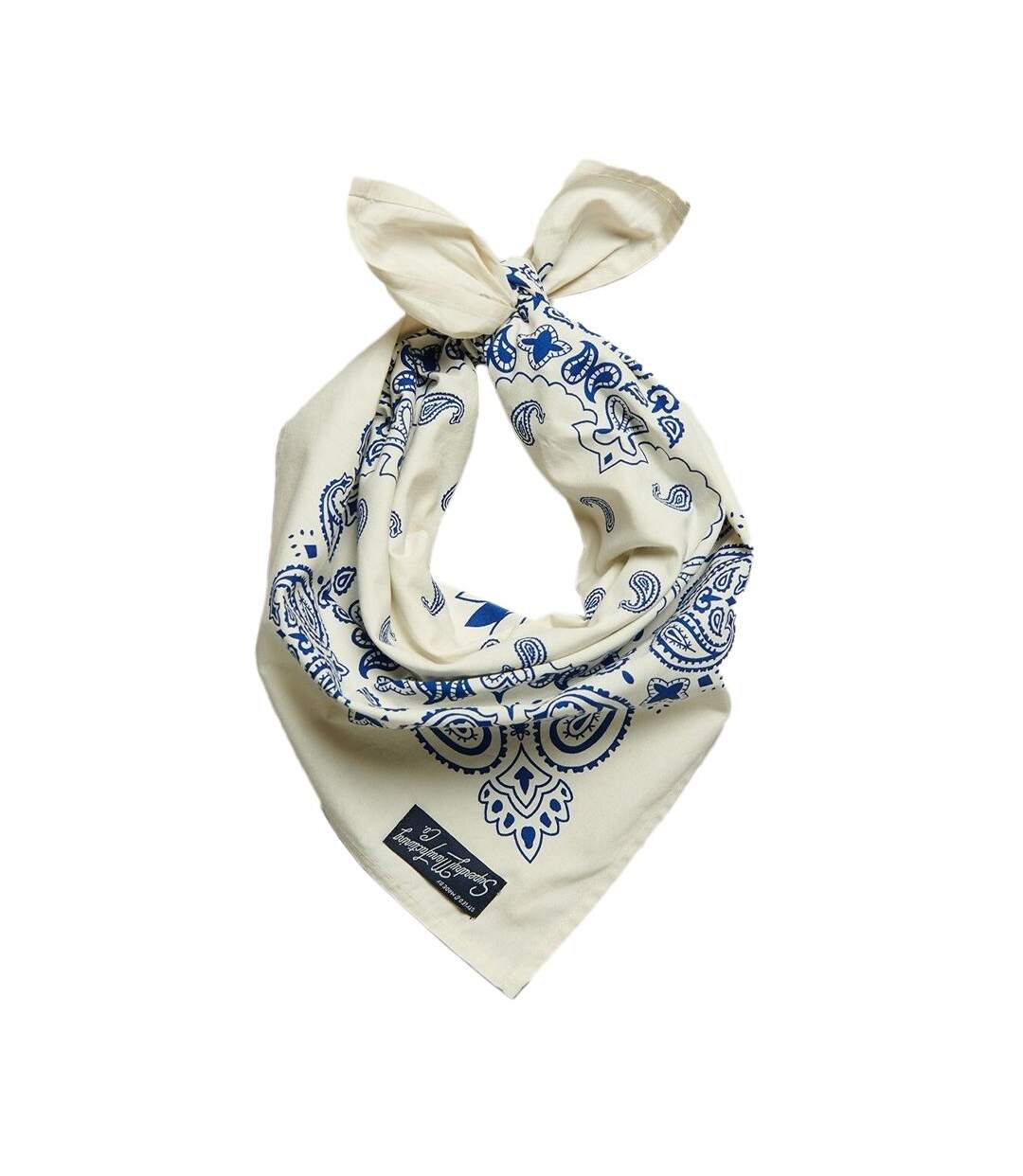 Bandana Blanc/Marine Femme Superdry Y9810066A - Taille unique-1